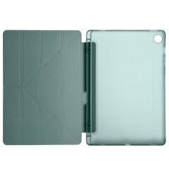 Samsung Tab S6 Lite P610 10.4 İnç Katlanabilir Kalemlikli Standlı Akıllı Kılıf Haki - Haki