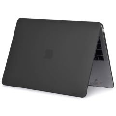 Sneezy Macbook Pro M1 M2 Çip 13.3″ A2338 A2289 İle Uyumlu Slate Matte Guard Macbook Kılıfı Siyah - Siyah
