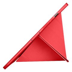 Samsung Tab S6 Lite P610 10.4 İnç Katlanabilir Kalemlikli Standlı Akıllı Kılıf Kırmızı - Kırmızı