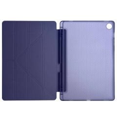 Samsung Tab S6 Lite P610 10.4 İnç Katlanabilir Kalemlikli Standlı Akıllı Kılıf Lacivert - Lacivert