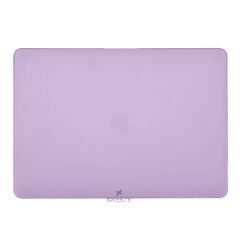 Sneezy Macbook Air M2 Çip A2681 13.6 Inç 2022 İle Uyumlu Slate Matte Guard Macbook Kılıfı Lila - Lila