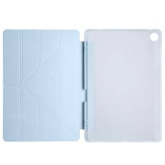 Samsung Tab S6 Lite P610 10.4 İnç Katlanabilir Kalemlikli Standlı Akıllı Kılıf Mavi - Mavi