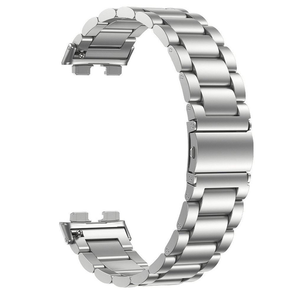 Huawei Band 11 / 11 Pro Uyumlu Kordon Paslanmaz Döküm Çelik Metal Baklalı Kordon