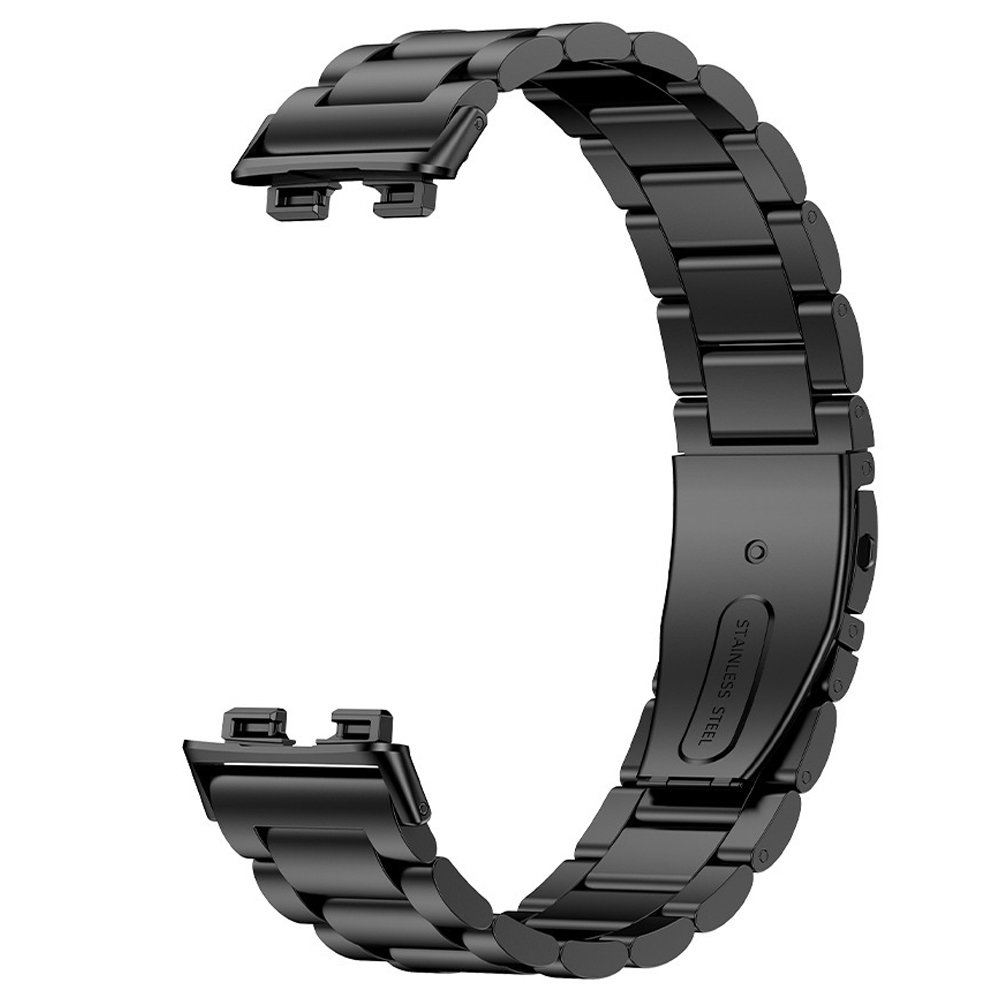 Huawei Band 11 / 11 Pro Uyumlu Kordon Paslanmaz Döküm Çelik Metal Baklalı Kordon