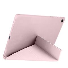 Samsung Tab S6 Lite P610 10.4 İnç Katlanabilir Kalemlikli Standlı Akıllı Kılıf Pembe - Pembe