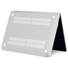 Sneezy Macbook Air M2 Çip A2681 13.6 Inç 2022 İle Uyumlu Slate Matte Guard Macbook Kılıfı Şeffaf - Şeffaf