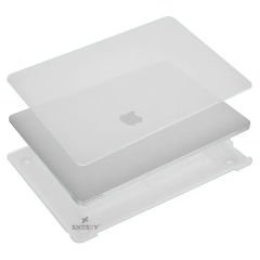 Sneezy Macbook Air M2 Çip A2681 13.6 Inç 2022 İle Uyumlu Slate Matte Guard Macbook Kılıfı Şeffaf - Şeffaf