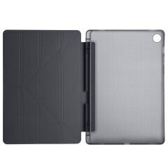Samsung Tab S6 Lite P610 10.4 İnç Katlanabilir Kalemlikli Standlı Akıllı Kılıf Siyah - Siyah
