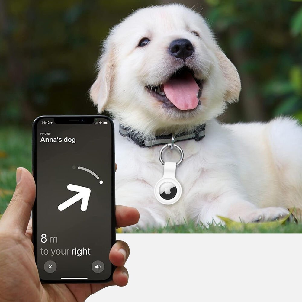 Apple AirTag Uyumlu Silikon Koruyucu Anahtarlık Arkası Kapalı Düşmez Yıkanabilir