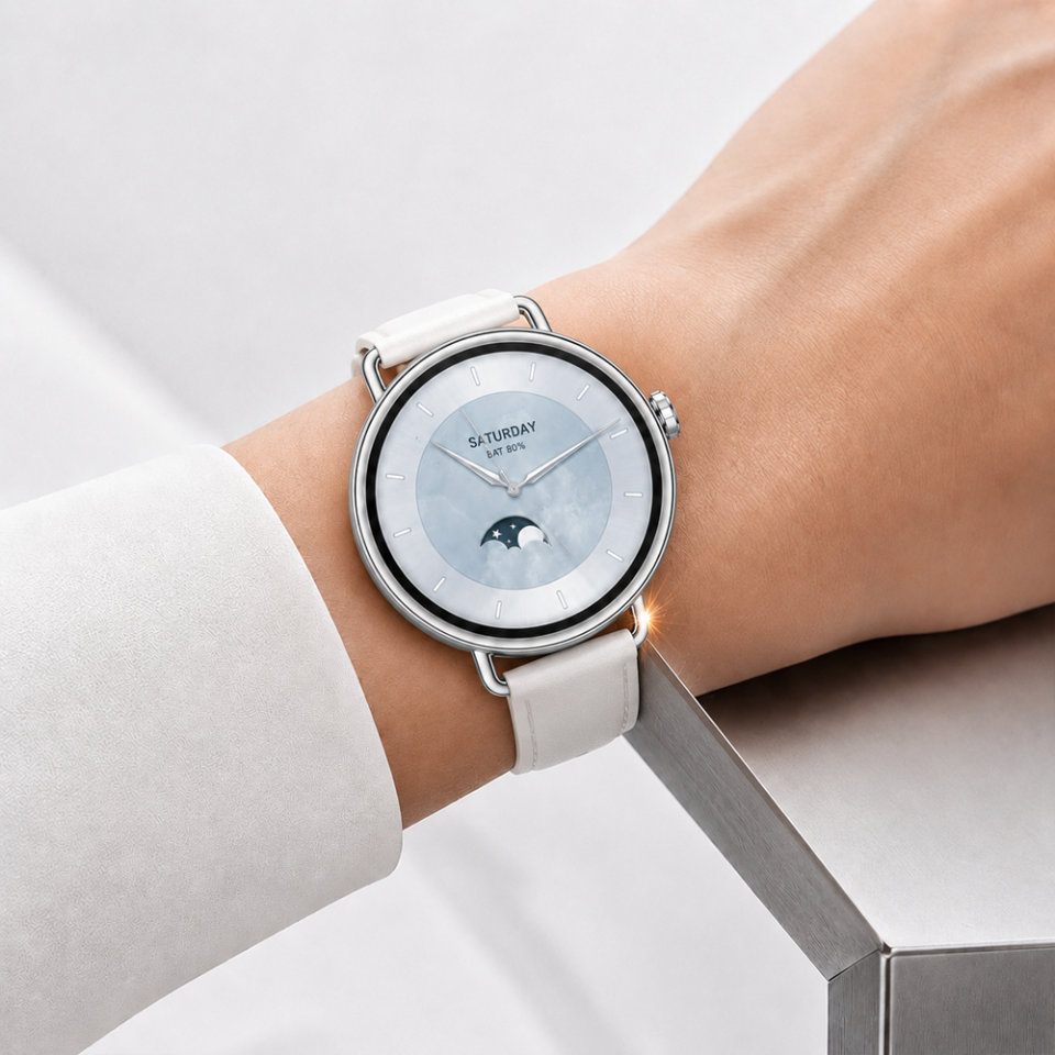 Mi Watch S4 41MM Uyumlu Kolay Takılabilir Takma Aparatlı Temperli Cam Ekran Koruyucu