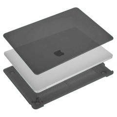 Sneezy Macbook Pro 2021/23 16,2 İnç M1-M2 A2485 A2780 İle Uyumlu Slate Matte Guard Macbook Kılıfı Siyah - Siyah