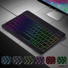 Xiaomi Redmi Pad RGB Işıklı Bluetooth & Wireless Türkçe Klavye Mouse Seti Siyah - Siyah