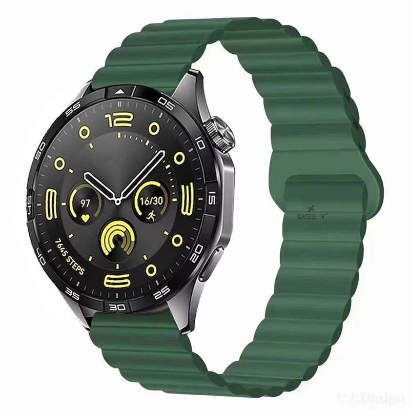 Huawei Watch Ultimate – Watch Buds 22mm Uyumlu Harmony Duo Magnetik Silikon Kordon