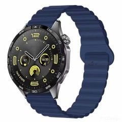 Huawei Watch GT2 Elite-Sport-Classic 46mm-GT2 Pro 22mm Uyumlu Harmony Duo Magnetik Silikon Kordon