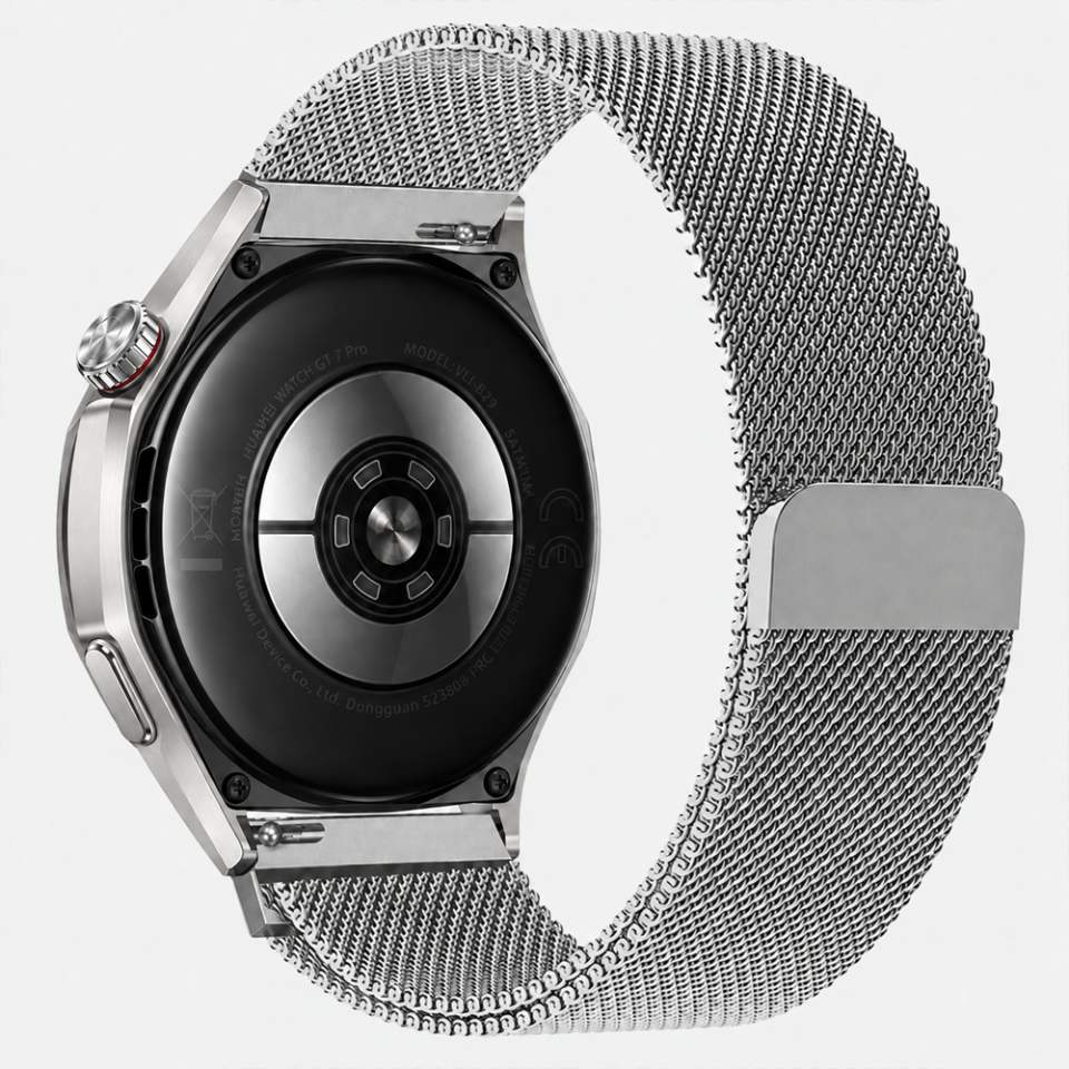 Huawei Watch GT7 Pro 46mm Uyumlu Manyetik Milanese Loop Metal Kordon