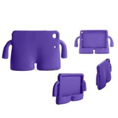 Lenovo Tab M10 FHD Plus TB-X606F Uyumlu KidSafe Silikon Kollu Çocuk Tablet kılıfı Mor - Mor