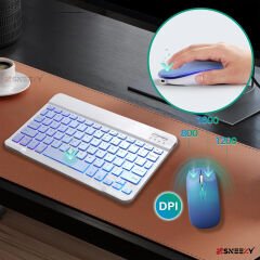Xiaomi Redmi Pad Se Rgb Işıklı Bluetooth & Wireless Türkçe Klavye Mouse Seti Lavanta - Lavanta