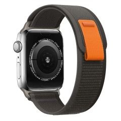 Apple Watch 42mm 44mm 45mm Seri 1 2 3 4 5 6 7 8 Se Uyumlu Wander Trail Loop Kordon Siyah