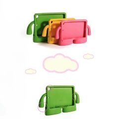 Lenovo Tab M10 FHD Plus TB-X606F Uyumlu KidSafe Silikon Kollu Çocuk Tablet kılıfı Siyah - Siyah