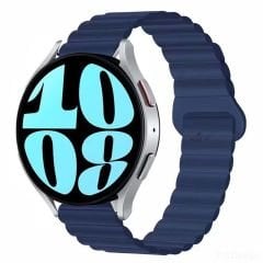 Samsung Galaxy Watch 4 40-42-44-46mm Uyumlu 20mm Harmony Duo Magnetik Silikon Kordon