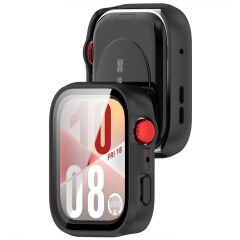 Huawei Watch Fit 4 Pro Kasa Uyumlu Kılıf Sert PC Kasa ve Ekran Koruyucu Kılıf Siyah