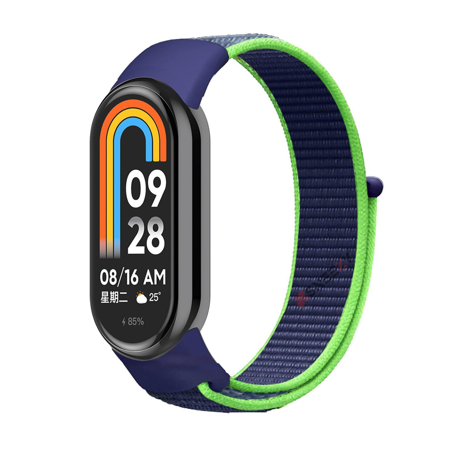 Xiaomi Mi Band 8 İle Uyumlu Hasır Nylon Akıllı Bileklik Kordon - Saat Kordonu