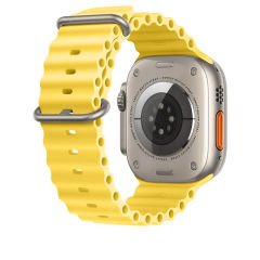 Apple Watch 38mm 40mm 41mm Seri 1 2 3 4 5 6 7 8 Se Uyumlu Seaflex Ocean Silikon Kordon Sarı