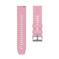Huawei Watch GT2 Elite-Sport-Classic 46mm-GT2 Pro 22mm Uyumlu NovaGT Supreme Silikon Kordon Pembe