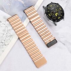 Sneezy Xiaomi Watch S1 -S1 Active -Mi Watch -Watch Color İle Uyumlu 22mm Clasp Manyetik Metal Kordon Rose Gold - Rose Gold