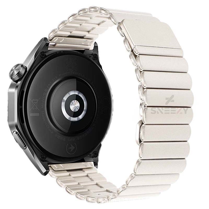 Sneezy Xiaomi Watch S1 -S1 Active -Mi Watch -Watch Color İle Uyumlu 22mm Clasp Manyetik Metal Kordon Starlight - Starlight