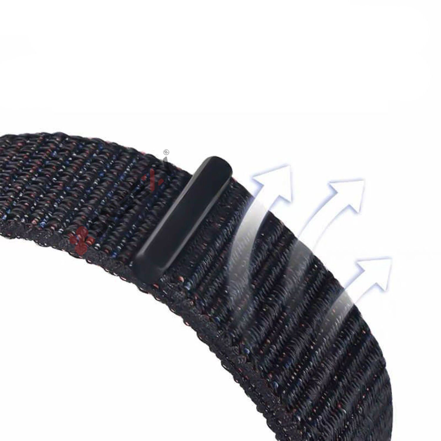 Xiaomi Mi Band 8 İle Uyumlu Hasır Nylon Akıllı Bileklik Kordon - Saat Kordonu Rainbow