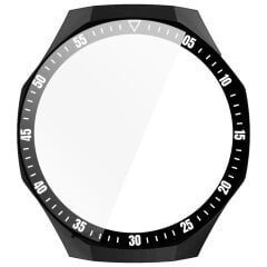 Huawei Watch GT5 Pro 46mm Kasa Uyumlu Kılıf Sert PC Kasa ve Ekran Koruyucu Kılıf Füme