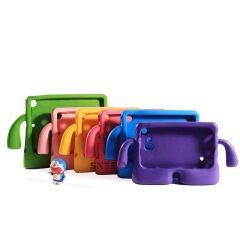 Apple iPad 10.Nesil 10.9 İnç Uyumlu KidSafe Silikon Kollu Çocuk Tablet kılıfı Siyah - Siyah