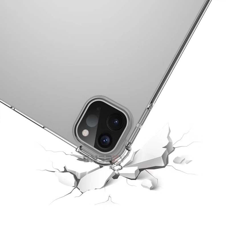 Apple iPad Pro 11 İnç 1.2.3.4. Nesil Kılıf ShockArmor Clear Köşe korumalı şeffaf tablet kılıfı
