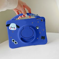 Samsung Tab S6 Lite P610 10.4 İnç Jolly Döner Standlı Kids Çocuk Tablet Kılıfı Lacivert - Lacivert