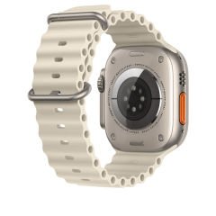 Apple Watch 42mm 44mm 45mm Seri 1 2 3 4 5 6 7 8 Se Uyumlu Seaflex Ocean Silikon Kordon Starlight