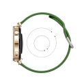 Huawei Watch GT6 41mm İle Uyumlu Yumuşak PureLux Soft Tokalı Silikon Kordon Haki