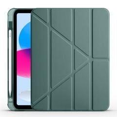 İpad 10.Nesil 10.9 inç 2022 Uyumlu Üçgen Katlanabilir Kalemlikli Yatay Dikey Standlı Akıllı Kılıf