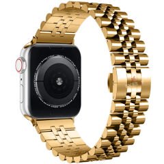 Apple Watch Ultra Seri 49mm Uyumlu Ironmesh Döküm Çelik Metal Kordon Gold