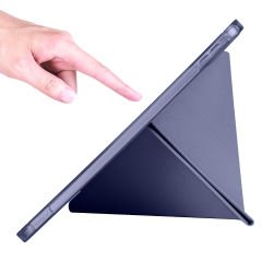 İpad 10.Nesil 10.9 inç 2022 Uyumlu Üçgen Katlanabilir Kalemlikli Yatay Dikey Standlı Akıllı Kılıf Lavanta - Lavanta