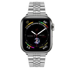 Apple Watch Ultra Seri 49mm Uyumlu Ironmesh Döküm Çelik Metal Kordon Gümüş