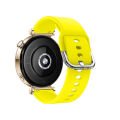 Huawei Watch GT6 41mm İle Uyumlu Yumuşak PureLux Soft Tokalı Silikon Kordon Sarı