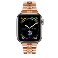 Apple Watch Ultra Seri 49mm Uyumlu Ironmesh Döküm Çelik Metal Kordon Rosegold