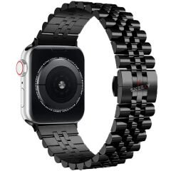 Apple Watch Ultra Seri 49mm Uyumlu Ironmesh Döküm Çelik Metal Kordon Siyah