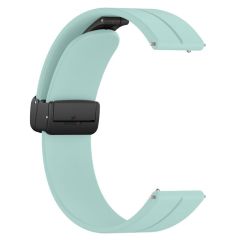 Huawei Watch GT5 46mm Uyumlu Kordon Manyetik Tokalı Yumuşak Soft Silikon Kordon Su yeşili