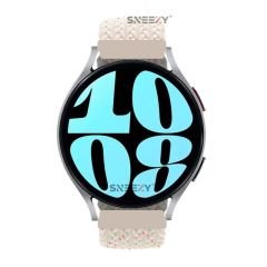 Sneezy Samsung Galaxy Watch Active Active 2 44mm-40mm 20mm Metal Klips Solo Fiberlink Örgü Kordon Strlight Gökkuşağı