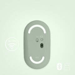 Tüm İpad Modelleriyle Uyumlu B110 520-092716 Sessiz Optik Kablosuz Mouse Pilli Yeşil