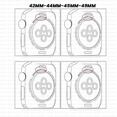 Apple Watch 42mm 44mm 45mm 1 2 3 4 5 6 7 8 Se Seri Uyumlu Ironmesh Döküm Çelik Metal Kordon Gümüş - Siyah