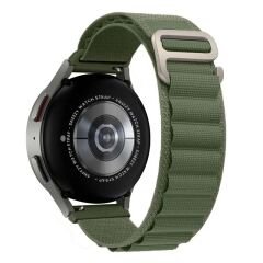 Samsung Galaxy Watch 6 – Classic 40-43-44-47mm 20mm Uyumlu Frost Alpine Loop Kordon Haki - Haki