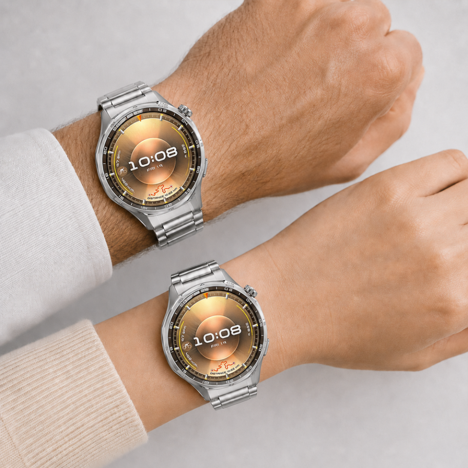 Huawei Watch GT6 Pro 46mm İle Uyumlu Katlanır Klipsli Paslanmaz Çelik Saat Kordonu
